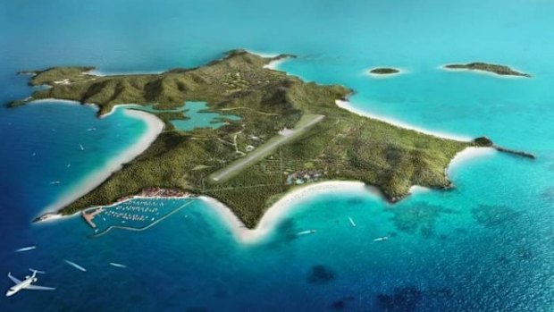 Artists impression of the Great Keppel Island resort development.