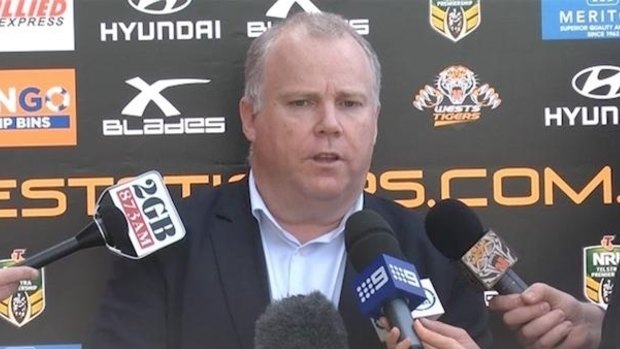 Short stint: former Wests Tigers boss Grant Mayer has left the board of Harness Racing NSW.