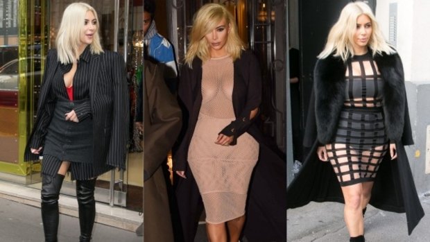 The many blonde shades of Kim Kardashian.