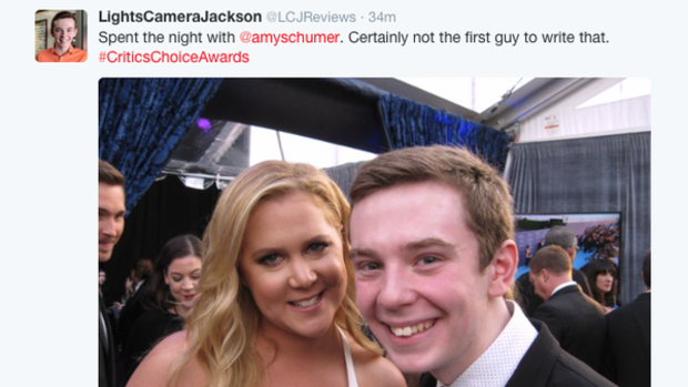 Amy Schumer is not the first person kid critic Jackson Murphy, 17, has had an encounter with.