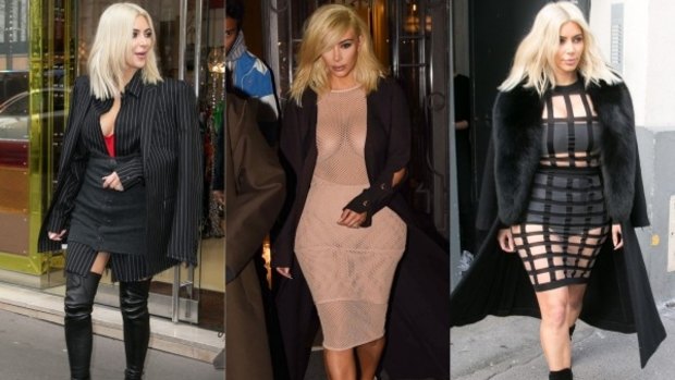 The many blonde shades of Kim Kardashian.