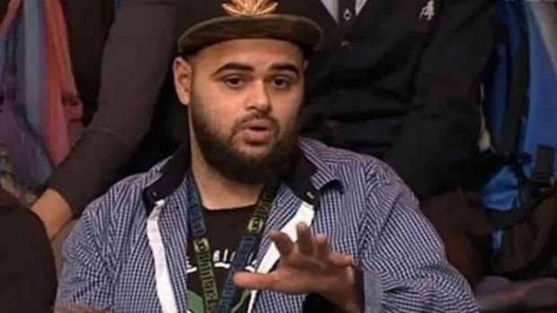 Zaky Mallah on the ABC's Q&A program in 2015.