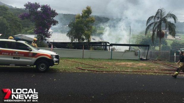 A house has caught fire on Strawberry Road, Beerwah.