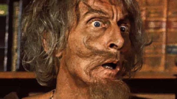 Catweazle, the haggard, displaced magician from 1970s TV played by Geoffrey Bayldon.