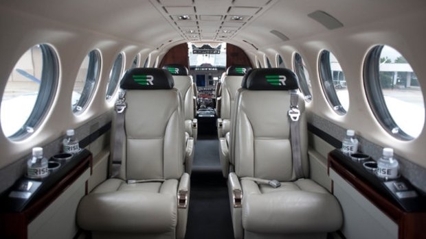Rise offers its members-only flights on Beechcraft Air King 350 plans that it leases from charter companies. 