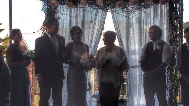 Joseph Rognetta and Demi Mooney defy the odds to get married on Saturday.