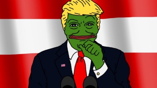 The image of Donald Trump as Pepe retweeted by the candidate.