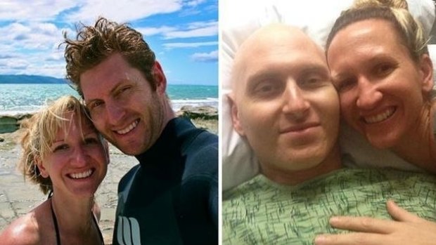 New Zealand couple Matt and Danielle Fontanesi say they are staying positive, despite the setback of Matt finding out on their honeymoon that he had cancer.