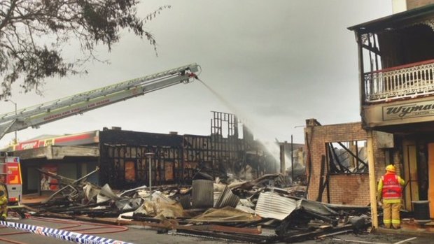 Gatton residents have woken to find a landmark in the heart of town, the Imperial Hotel, destroyed by fire.