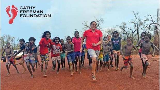 Olympian Cathy Freeman is encouraging members of the public to run to raise funds for Indigenous education. 