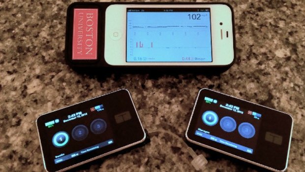 The system consists of a smartphone hard-wired to a glucose monitor and pumps that deliver insulin or glucagon.