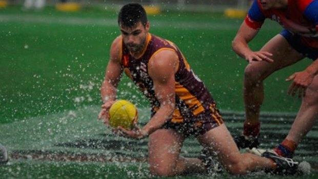 It was a hard slog for the Subiaco versus West Perth WAFL match on Saturday.