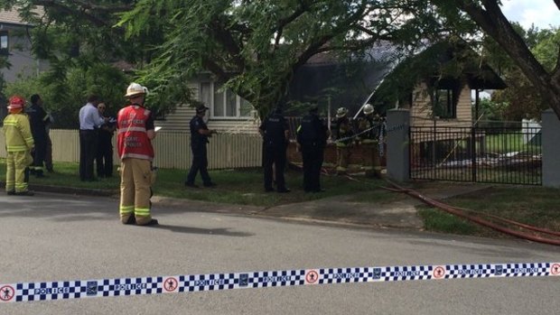 A crime scene has been established after a fatal house fire on Brisbane's south side.