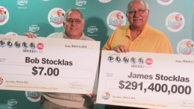 Bob and James Stocklas each won in the Florida lottery, but only one hit the jackpot.