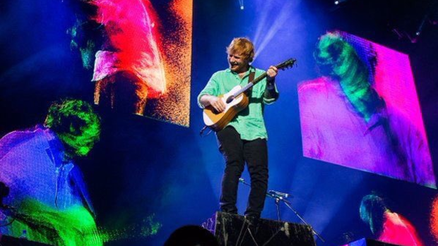 Ed Sheeran performed to 32,000 Perth fans on Wednesday night. 