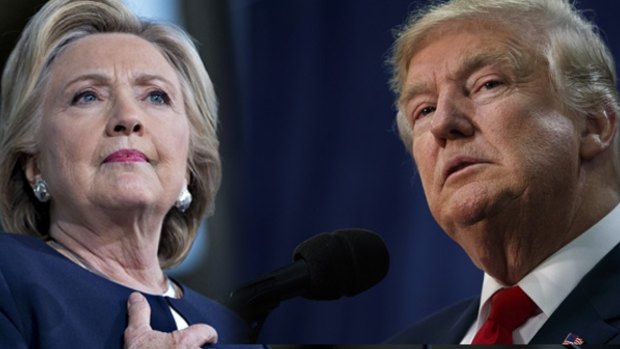 No election like it: Divisive presidential nominees Hillary Clinton and Donald Trump.