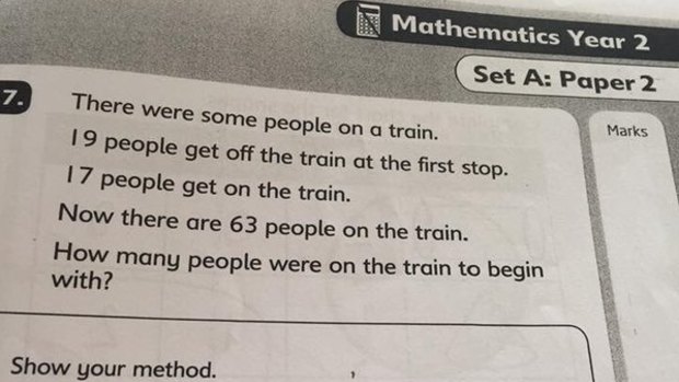 This exam question has created a debate online.
