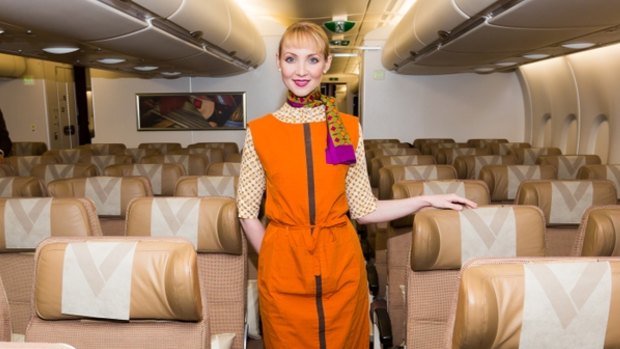 A ''Flying Nanny'' on board one of Etihad's A380s.