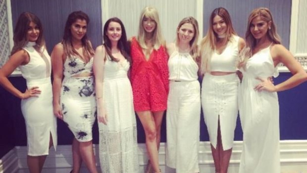 Khadijeh's bridal party, (left to right) sister-in-law Aysha (Salim’s wife), Sanna, Mary and Aiisha, and two friends.