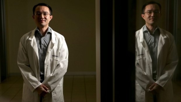 Dr Michael Wong was stabbed by a patient at Footscray's Western Hospital in February, 2014.  