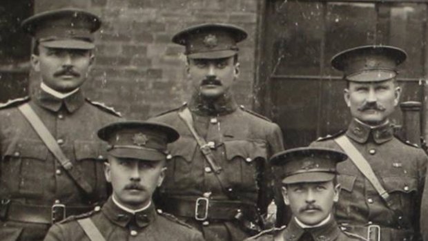 Moustachioed soldiers of WW1