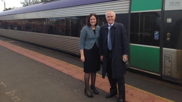 Malcolm Turnbull risking his health on the trains.