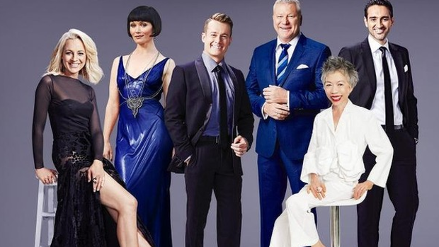 Nominees for the 2016 TV Week Gold Logie: (from left) Carrie Bickmore, Essie Davis, Grant Denyer, Scott Cam, Lee Lin Chin and Waleed Aly.