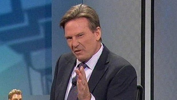 Sam Newman on the <i>Footy Show</i>.