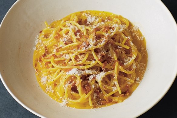 Giorgio Locatelli's spaghetti carbonara. 