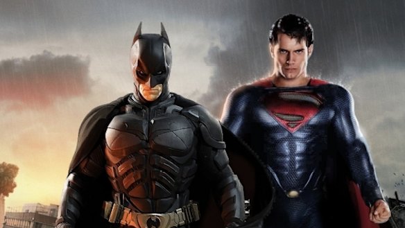 Whinging superheroes: Batman and Superman.