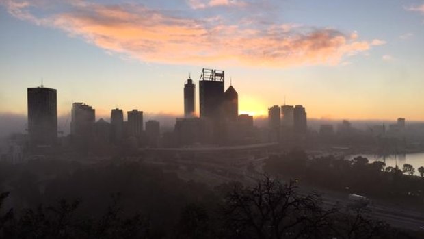Fog in Perth on Sunday morning caused some delays and diversions with flights in and out of the city