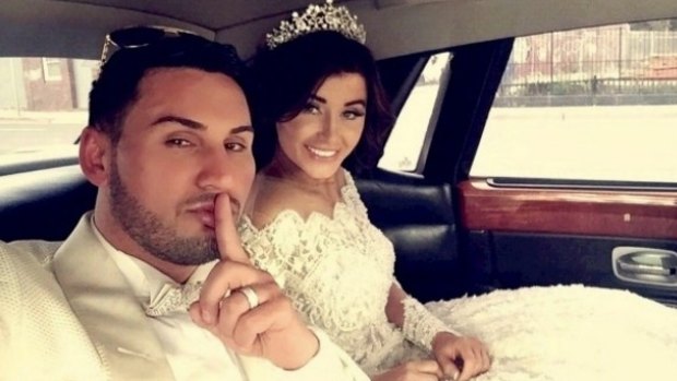 Salim Mehajer during his lavish wedding, which caused a storm of protest. 