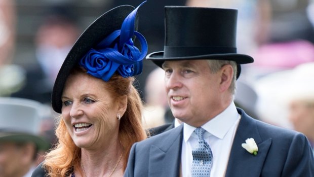 Sarah Ferguson, Duchess of York and Prince Andrew, Duke of York attend Ascot. 