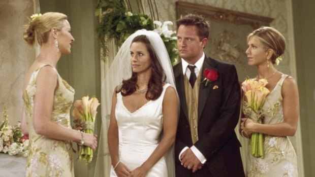 Monica and Chandler's wedding in Friends.