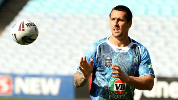 Maturity: Peter Sterling is backing Mitchell Pearce to finally deliver at Origin level.