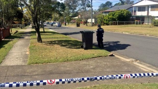 A woman was allegedly chased by a  man armed with a machete after he rammed her car in Wacol. 