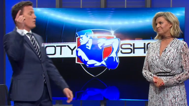 James Brayshaw hosting  The Footy Show.