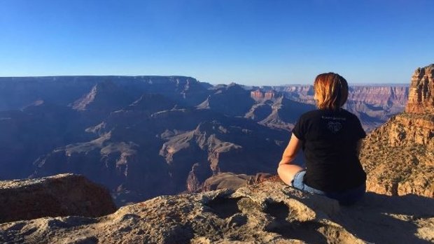 Colleen Burns, 35, posted this photo on Instagram a short time before she fell to her death at the Grand Canyon.