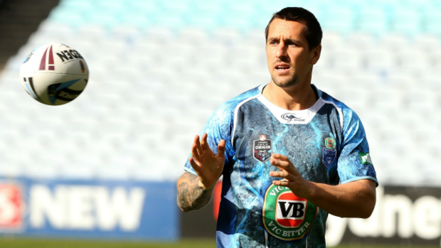 Focusing on club form: Sydney Roosters halfback Mitchell Pearce.