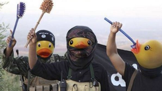 Islamic State heads replaced by rubber ducks, courtesy of 4chan