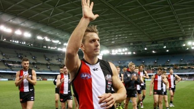 Over and out: Sean Dempster has played 222 AFL games.