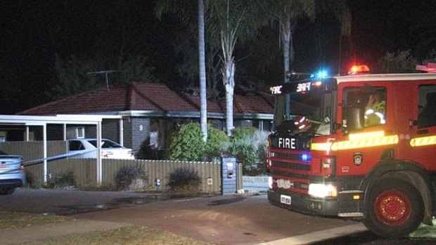 Thornlie residents at Mercer Place were woken to a violent incident and a raging blaze.