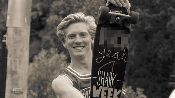 Brett Connellan was flown to hospital after being bitten by a shark.