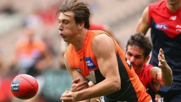 The Giants' Caleb Marchbank is set to meet with Victorian-based clubs after the finals.