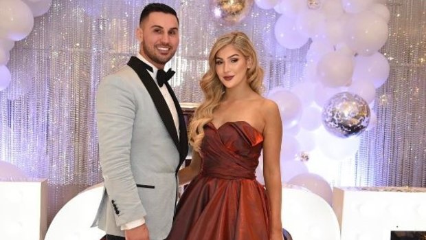 Salim Mehajer and his sister Mary Mehajer at the Sparkle of Hope Ball, Fairfield, on April 9.
