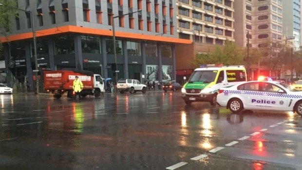 Adelaide was battered by the storm on Wednesday.