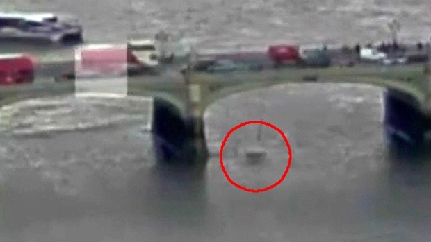 CCTV camera captured the moment Andreea Cristea fell into the Thames.