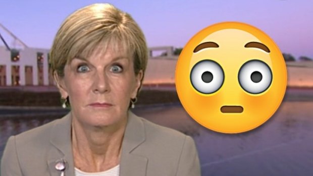 Australian Foreign Minister Julie Bishop is a big fan of emojis.