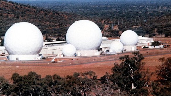 The joint US-Australian base at Pine Gap near Alice Springs.