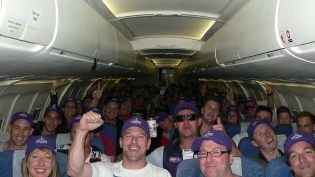 Scott Bruce similarly chartered a jet for the Dockers' grand final loss in 2013